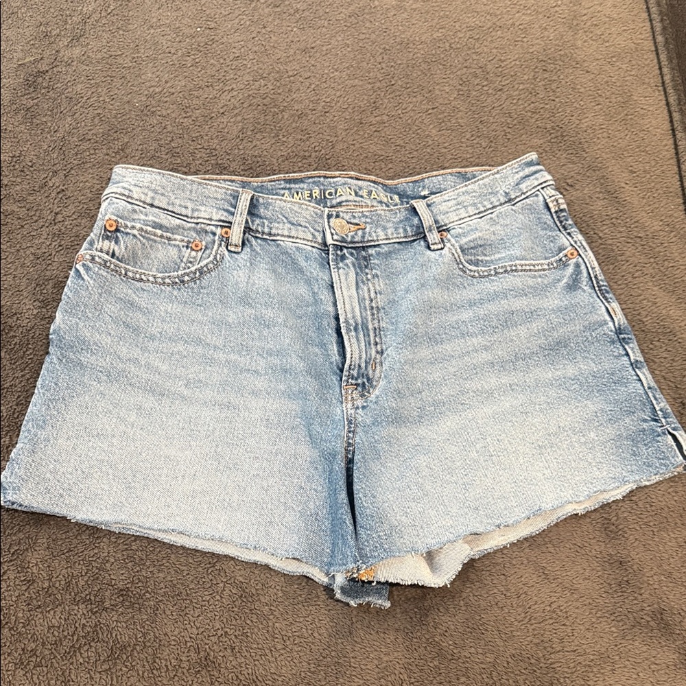 American Eagle Outfitters Light Blue Denim Cutoff Shorts